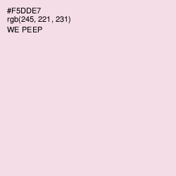 #F5DDE7 - We Peep Color Image